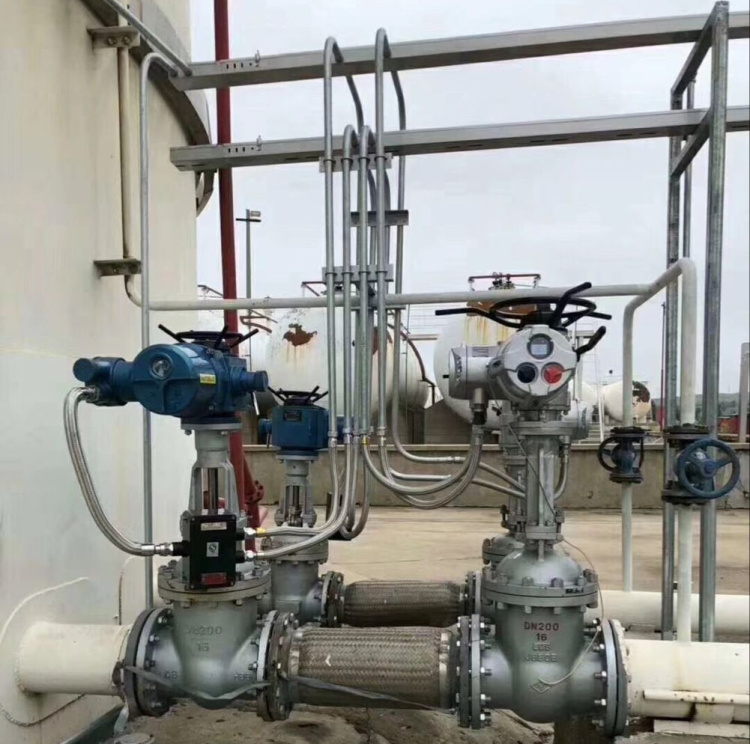 油庫緊急斷電自動復(fù)位閘閥