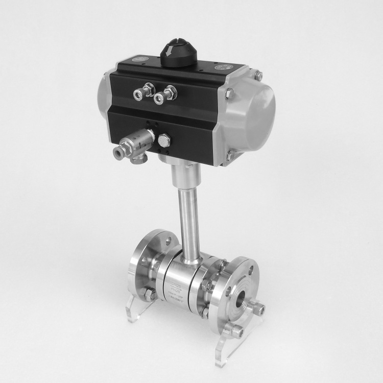 長軸氣動低溫球閥