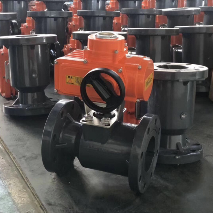 UPVC法蘭電動球閥 UPVC法蘭電動球閥