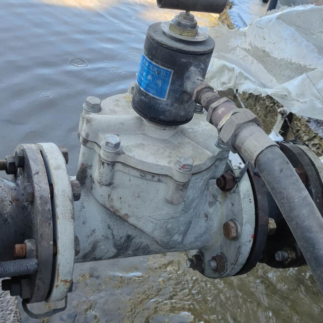 燃氣緊急切斷閥安裝現(xiàn)場