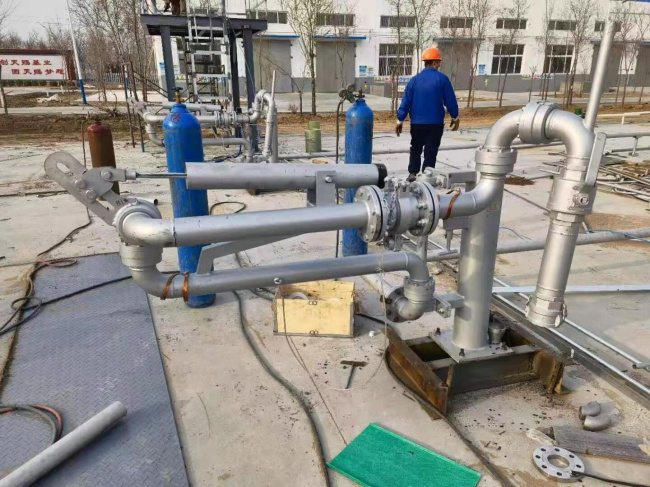 鋼絲繩緊急拉斷閥應用實例