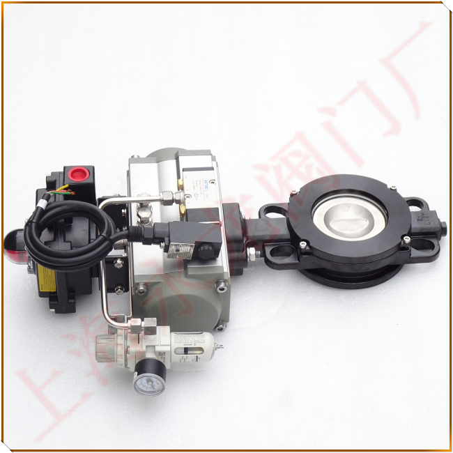 軟密封氣動高性能蝶閥圖片